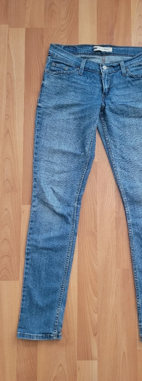 Levis 524 Too Superlow Bootcut Blue Jeans Women's Size W27 L32 Low Rise Slim Fit - Picture 7 of 15